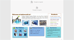 Desktop Screenshot of hydrocraft.in